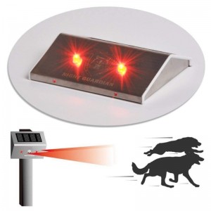 Solar Powered RED Eye pro LED wolf Predator Detector Light