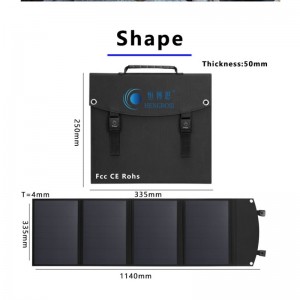 40W Sac Solar pliant