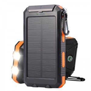 Design unic Compass impermeabil 8000mAh încărcător mobil pentru bancă de energie solară